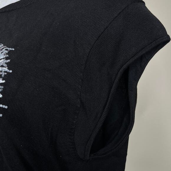 Y2K black and white heart graphic soft tunic - Picture 4 of 8